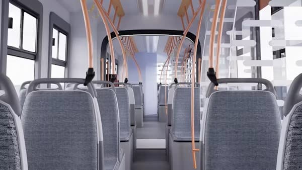 Intérieur d'un bus partenaire